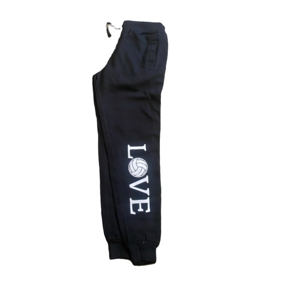 Black "Love" Volleyball Joggers - Picture 2 of 2